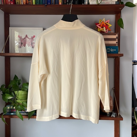 eskandar cream silk blouse - Picture 4 of 14